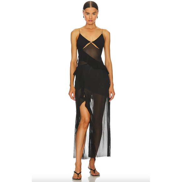 Bec and Bridge Aurelie Strap Frill Maxi Dress - Picture 1 of 6